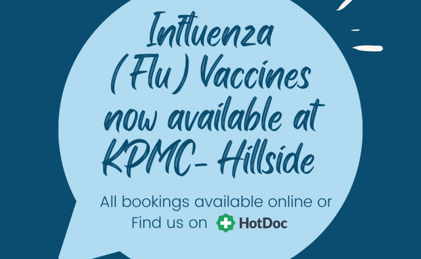 Flu Vaccine Available Now at KPMC-Hillside