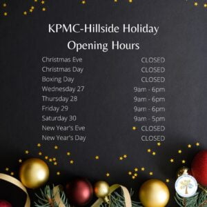Holiday Opening Hours 2023