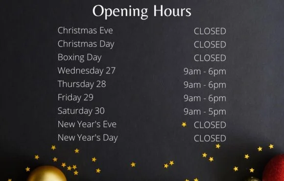 Holiday Opening Hours 2023